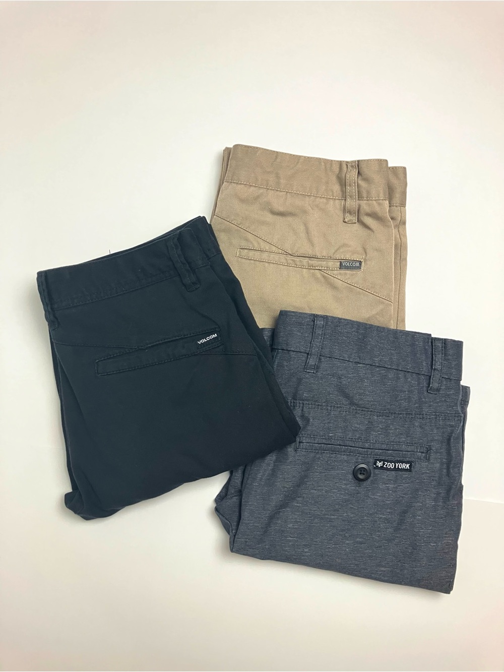 Kids Volcom Pants & Zook York Shorts Bundle 27-28 Youth 11-12y